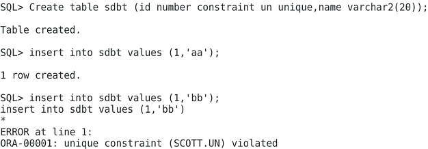 TesDB Academy | Oracle SQL Constraints